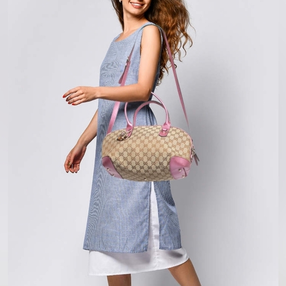 GORGEOUS RARE Authentic Gucci Pink Satchel - Picture 1 of 15